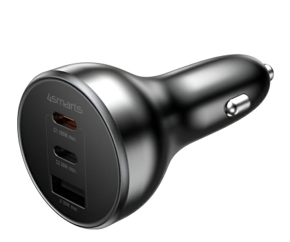 Ładowarka i akumulator 4smarts Ładowarka samochodowa VoltRoad Ultimate 160W czarny 541224